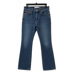 VTG Gap Bootcut Jeans Made in USA 100% Cotton Button Fly Blue Denim Size 4 Reg